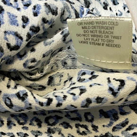 Lovestitch Blue Leopard Print Cowl Neck Cami Top NWT Adjustable Straps Y2K - Picture 8 of 11